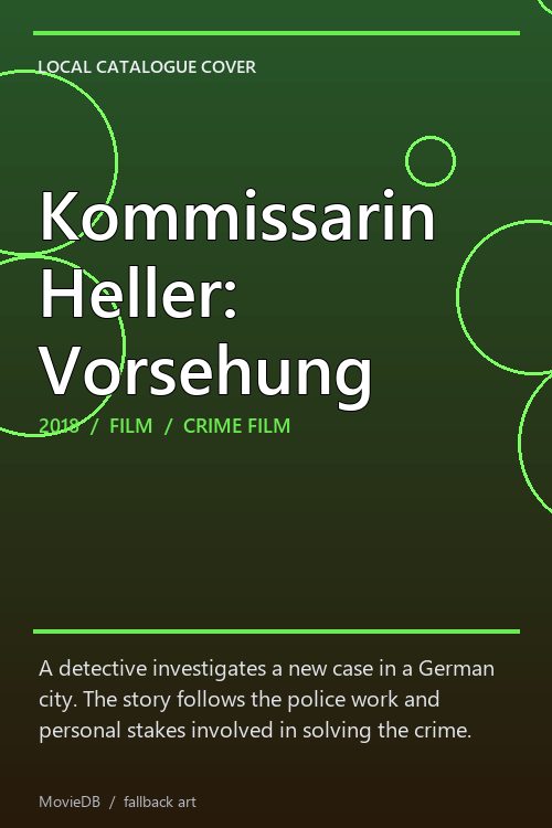 Kommissarin Heller: Vorsehung poster