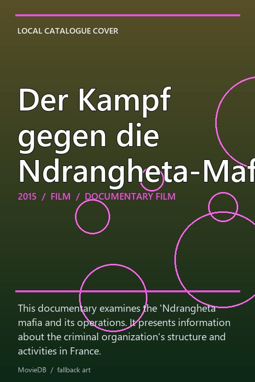 Der Kampf gegen die Ndrangheta-Mafia poster
