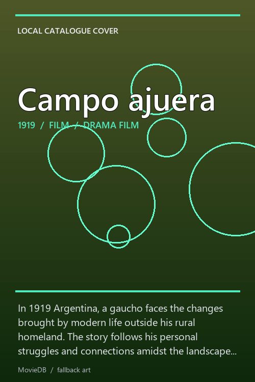 Campo ajuera poster