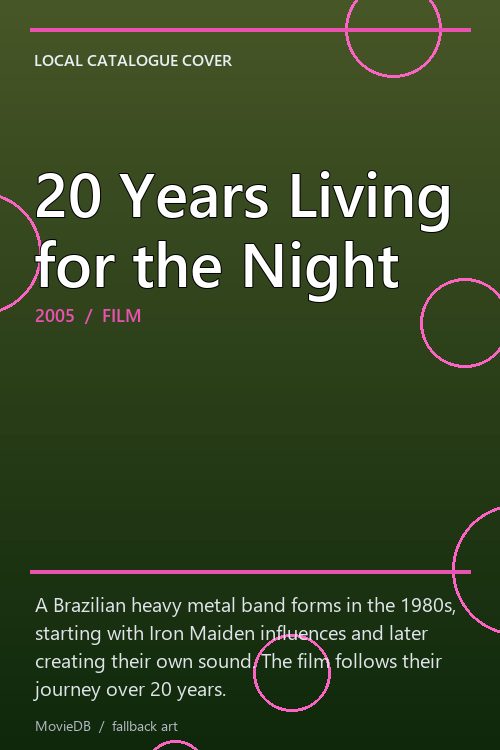 20 Years Living for the Night poster