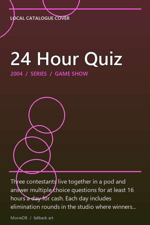 24 Hour Quiz poster