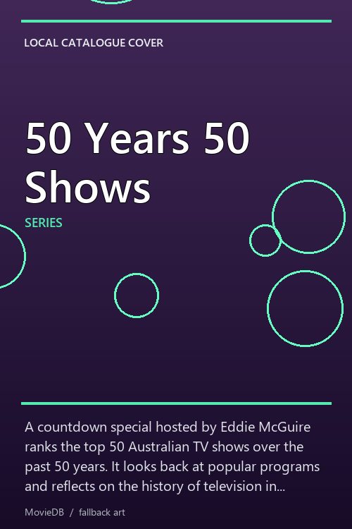 50 Years 50 Shows poster