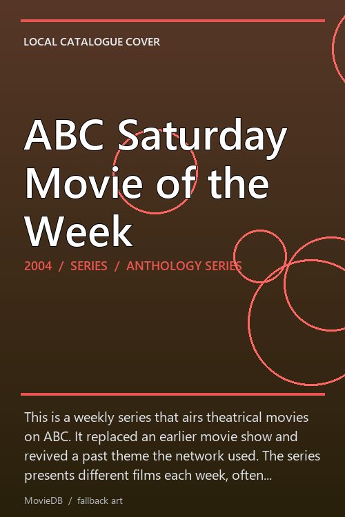 ABC Saturday Movie of the Week poster