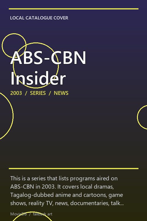 ABS-CBN Insider poster