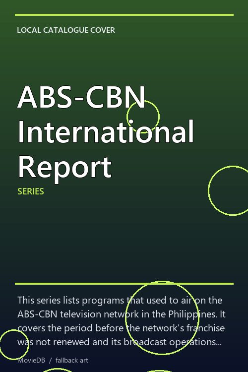 ABS-CBN International Report poster