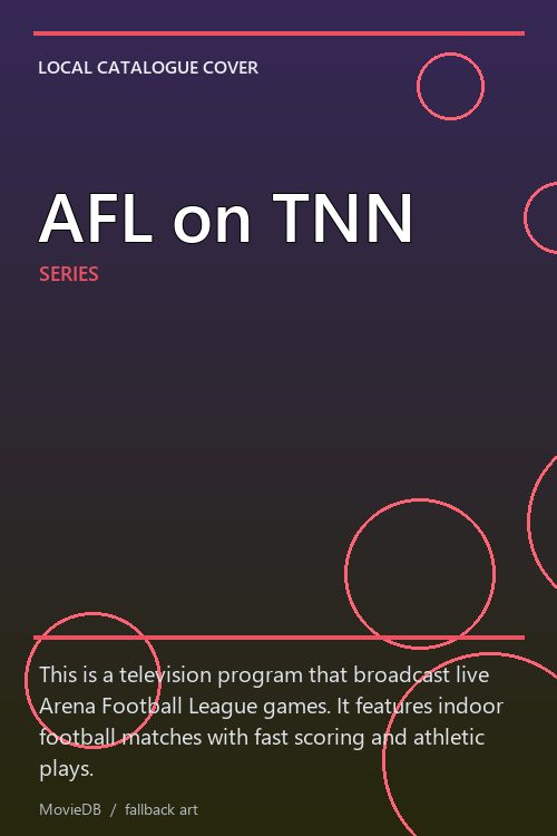 AFL on TNN poster