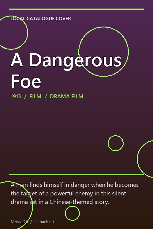 A Dangerous Foe poster