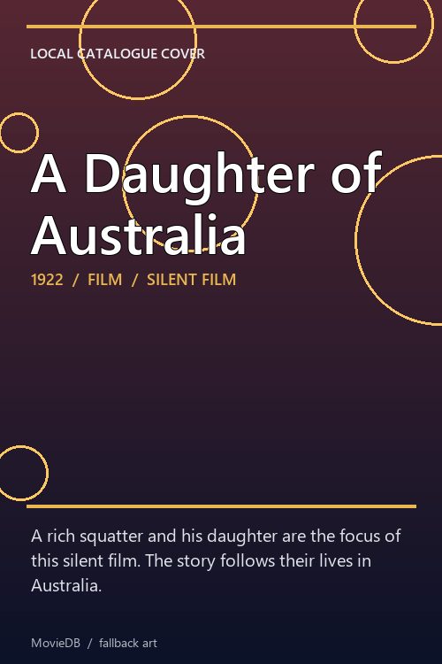 A Daughter of Australia poster