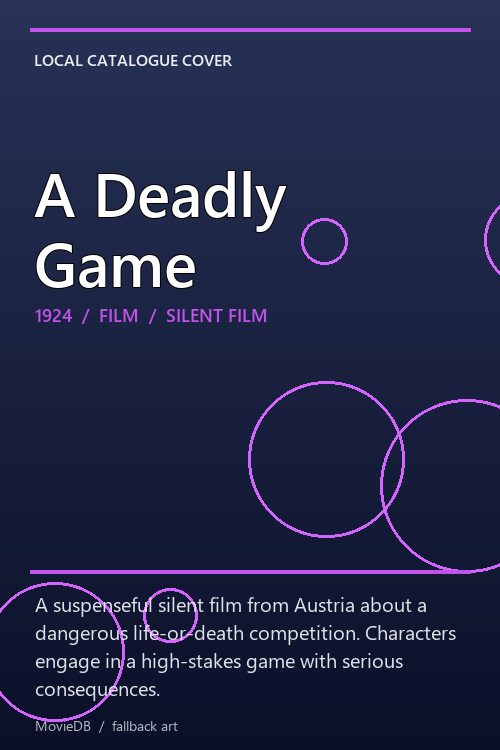 A Deadly Game poster