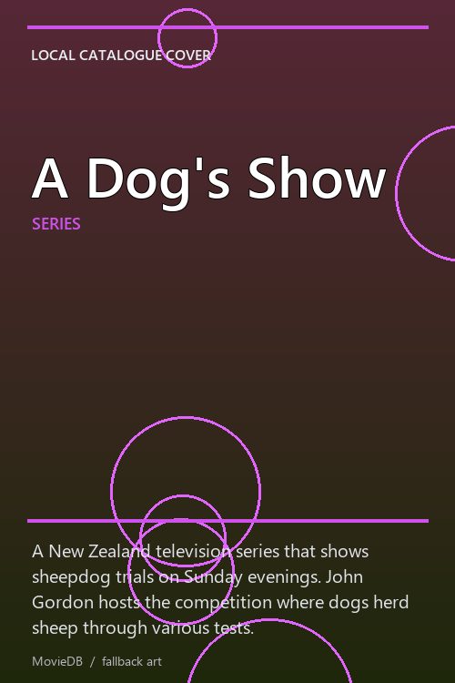 A Dog's Show poster