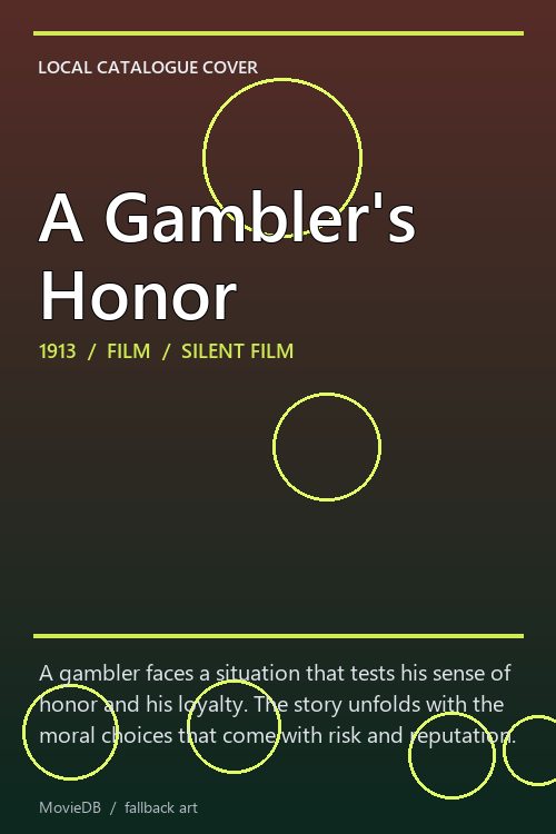 A Gambler's Honor poster