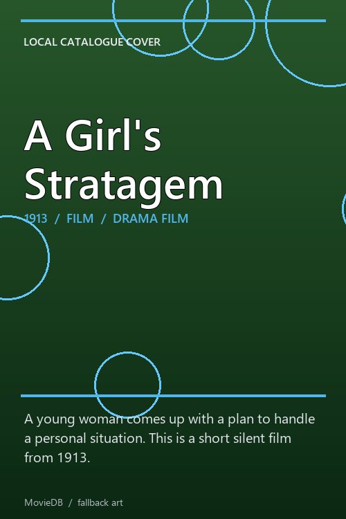 A Girl's Stratagem poster