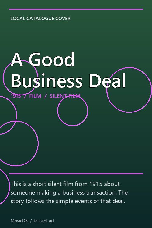 A Good Business Deal poster