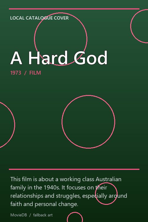 A Hard God poster