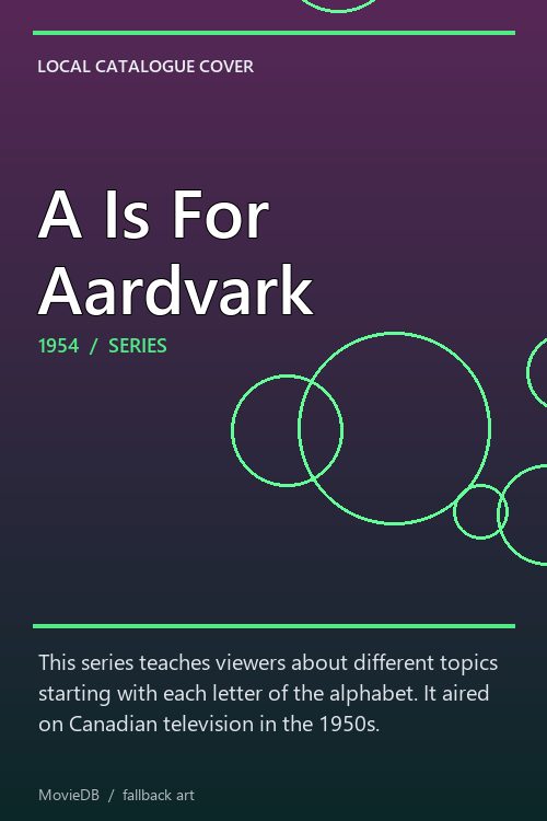 A Is For Aardvark poster