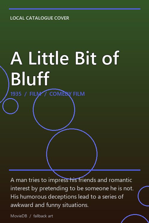 A Little Bit of Bluff poster
