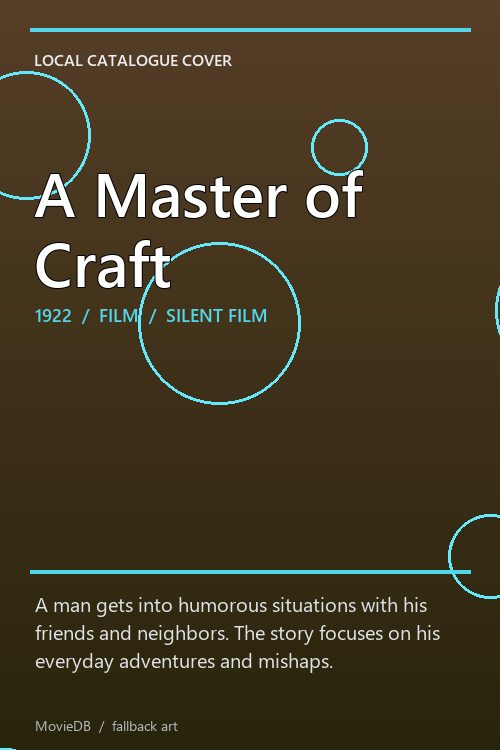 A Master of Craft poster