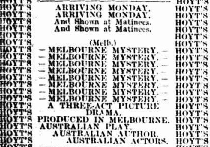A Melbourne Mystery poster