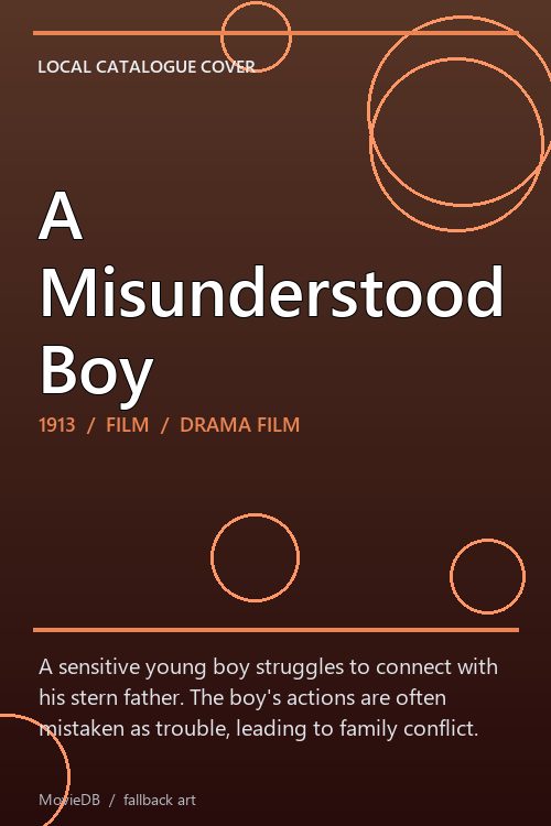 A Misunderstood Boy poster