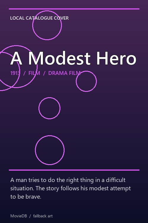 A Modest Hero poster