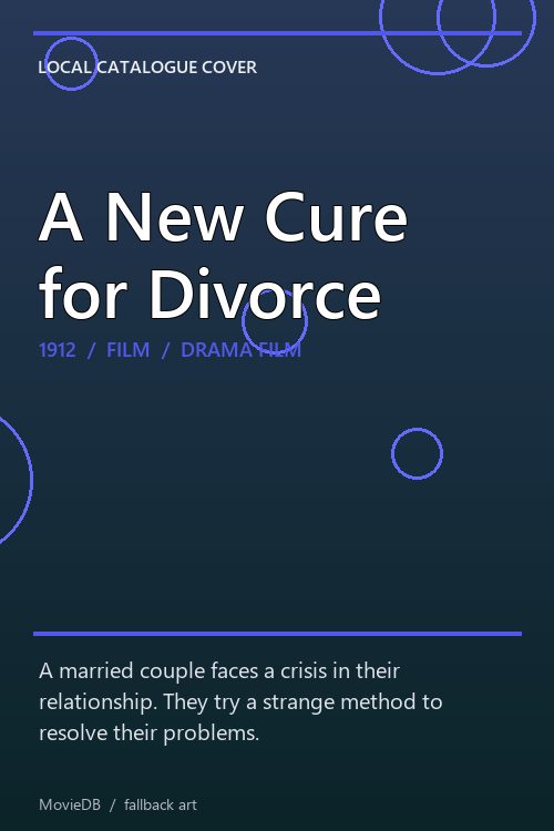 A New Cure for Divorce poster