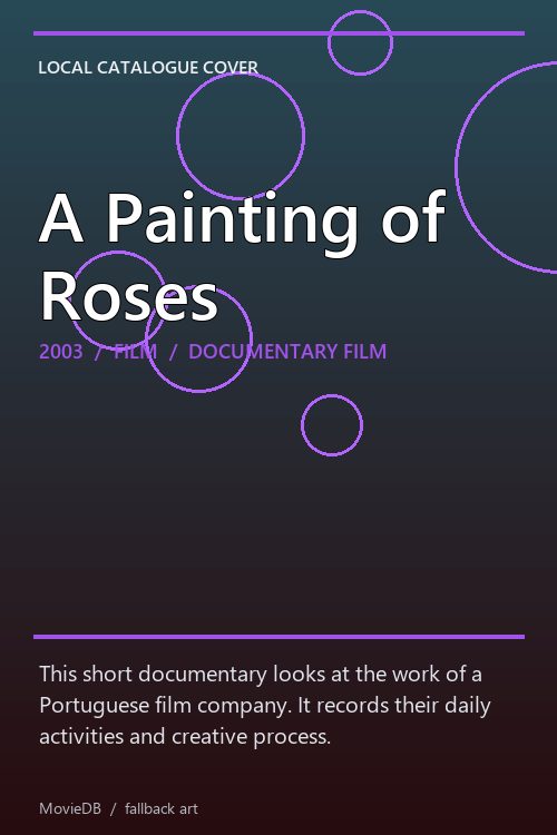 A Painting of Roses poster
