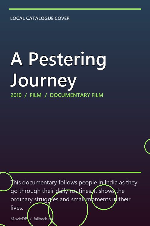 A Pestering Journey poster