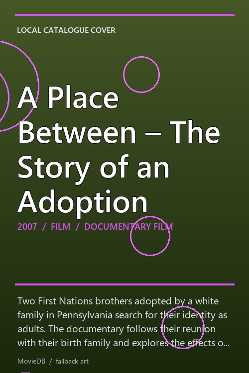 A Place Between – The Story of an Adoption poster