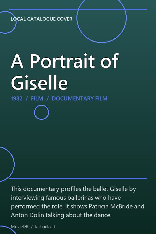 A Portrait of Giselle poster