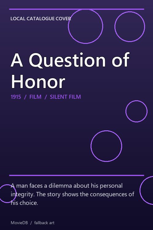 A Question of Honor poster
