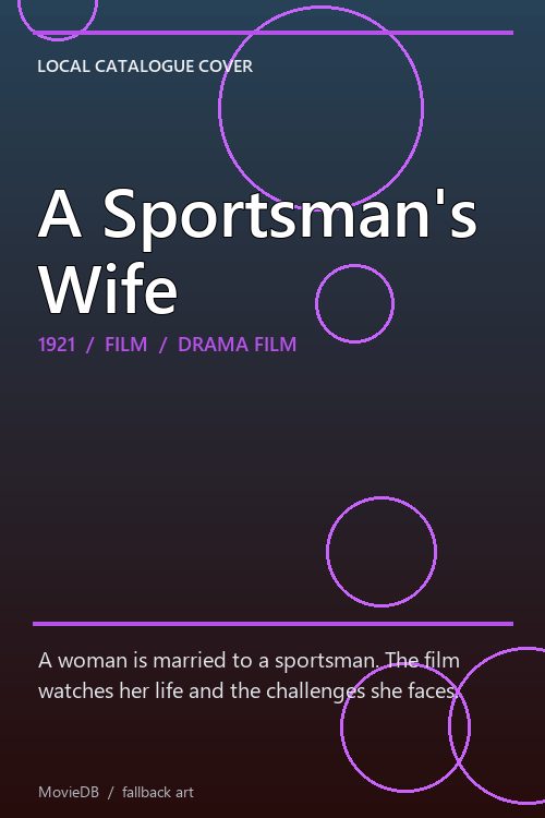 A Sportsman's Wife poster