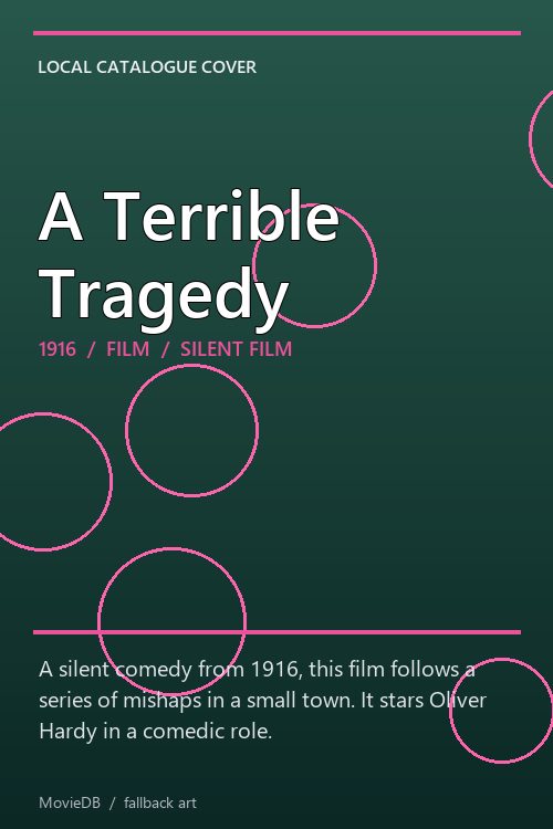 A Terrible Tragedy poster