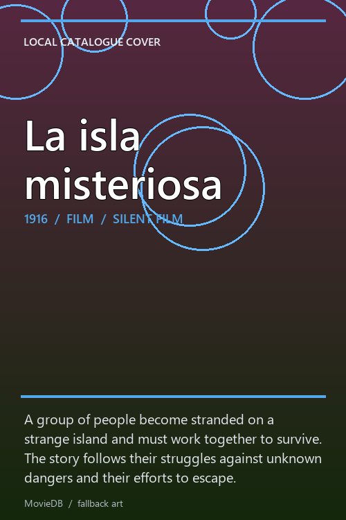 La isla misteriosa poster