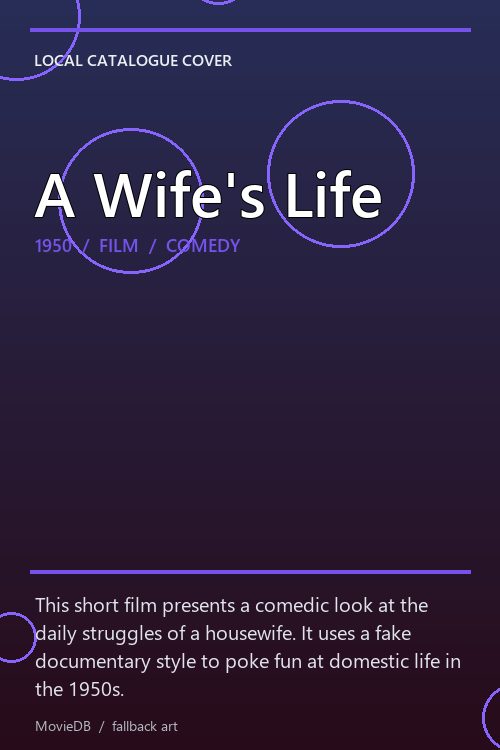 A Wife's Life poster