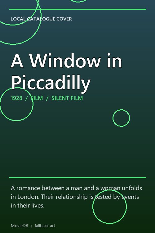 A Window in Piccadilly poster