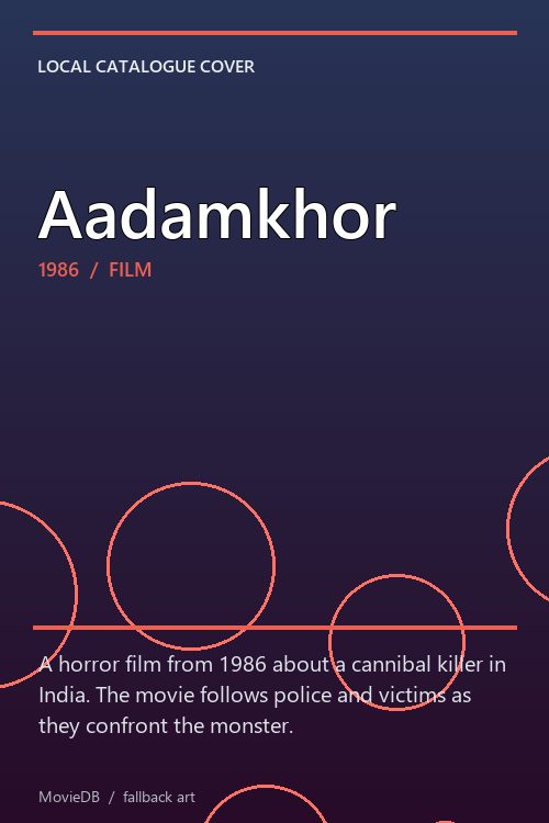Aadamkhor poster