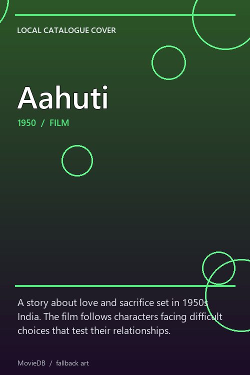 Aahuti poster