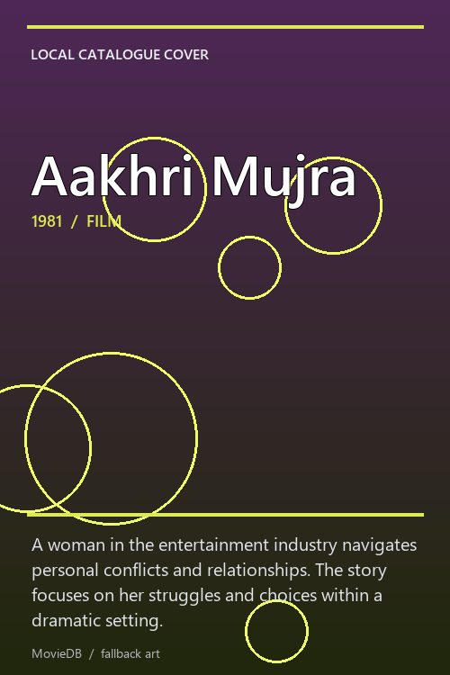 Aakhri Mujra poster