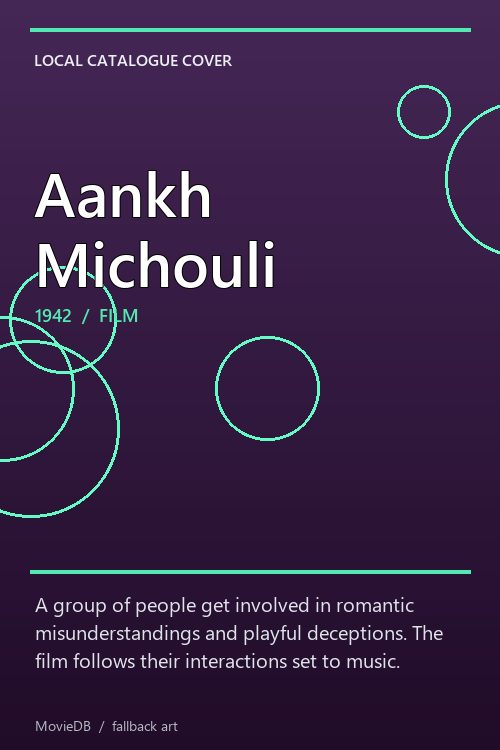 Aankh Michouli poster