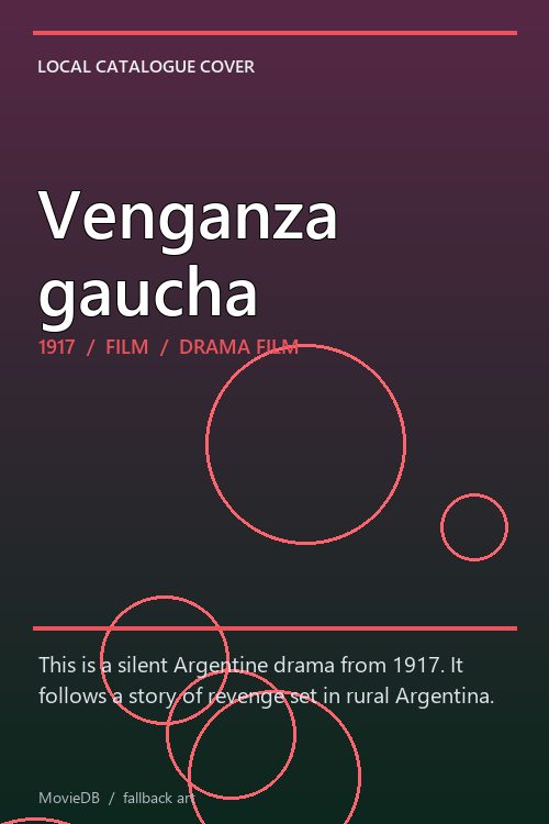 Venganza gaucha poster