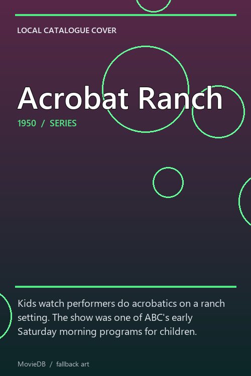 Acrobat Ranch poster