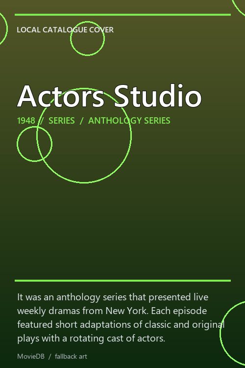 Actors Studio poster