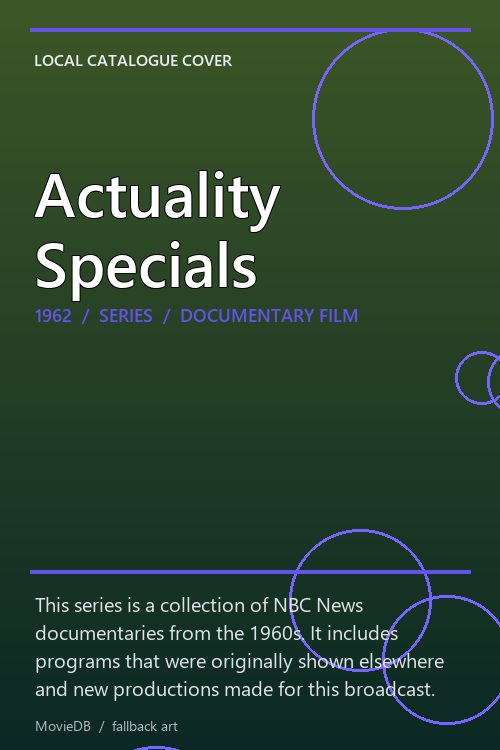 Actuality Specials poster