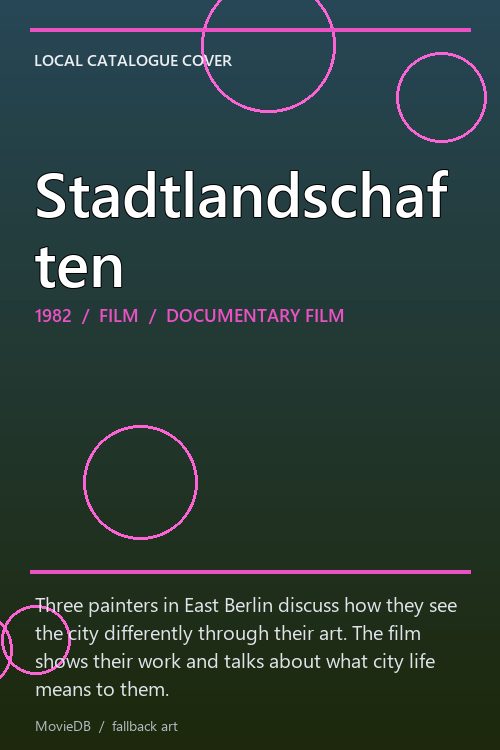 Stadtlandschaften poster