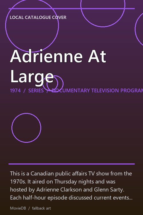 Adrienne At Large poster