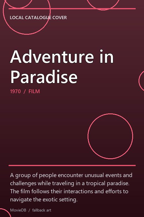 Adventure in Paradise poster