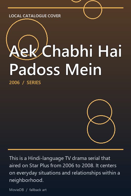 Aek Chabhi Hai Padoss Mein poster