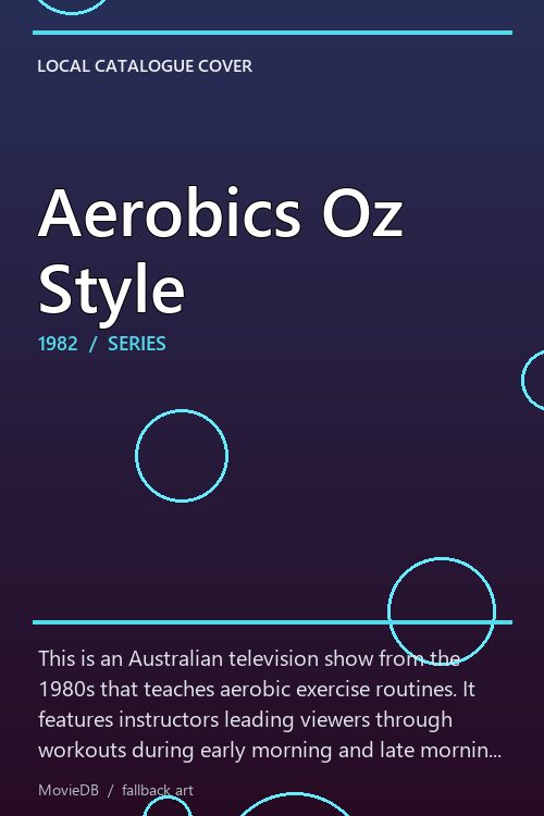 Aerobics Oz Style poster