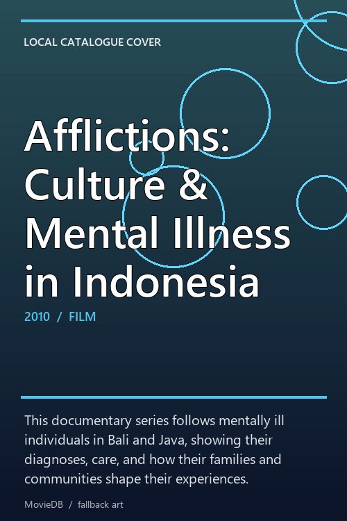 Afflictions: Culture & Mental Illness in Indonesia poster