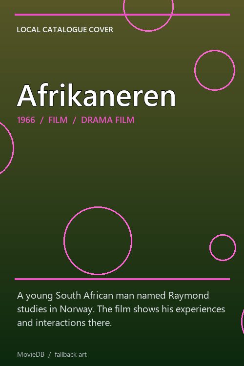 Afrikaneren poster
